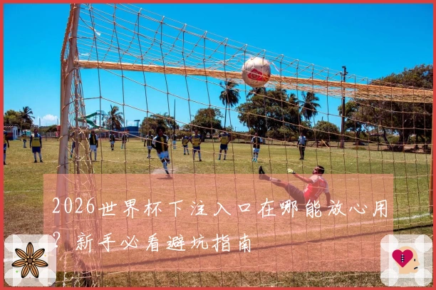 2026世界杯下注入口在哪能放心用？新手必看避坑指南
