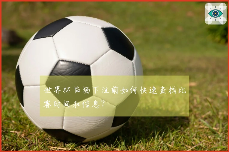 世界杯临场下注前如何快速查找比赛时间和信息？